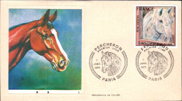 FDC 1978 CHEVAL PERCHERON - 1970-1979