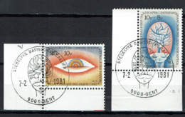 België 1981 OBP 1999/00 - Allégorie Cerveau - Oeil, Année Internationale Des Handicapés - Used Stamps