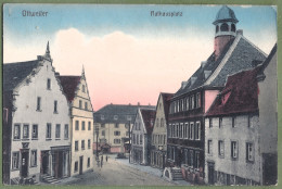 CPA Colorisée Vue Très Rare - ALLEMAGNE - OTTWEILER - RATHAUSPLATZ - - Kreis Neunkirchen