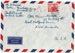 1,24 GERMANY, AIR MAIL, 1952, COVER TO U.S.A. - Luftpost