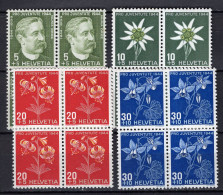 T3639 - SUISSE SWITZERLAND Yv N°399/402 ** Pro Juventute Bloc - Unused Stamps