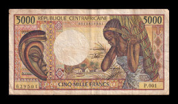 Rep. Centroafricana Central African Republic 5000 Francs 1984 Pick 12b Bc/Mbc F/Vf - Central African Republic