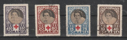1945 - Croix Rouge/Reine Elena Mi No 827/830 - Usati