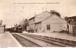 51. CPA - MOURMELON LE PETIT - La Gare - Entrée D'un Train- 1934 - - Gares - Avec Trains