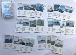 Mini Jeu De 25 Cartes Famille - Années 70 - Quartettes Navire De Guerre Sous Marin Redoutable - Pelikan - Autres & Non Classés