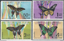 1968 Thailandia Butterflies 4v. MNH Yvert E Tellier N. 498/501 - Tailandia