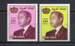 MAROC N°  964 + 965    NEUFS SANS CHARNIERE  COTE 2.00€    ROI HASSAN II - Marocco (1956-...)