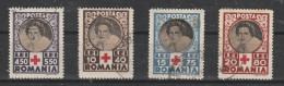 1945 - Croix Rouge/Reine Elena Mi No 827/830 - Usati