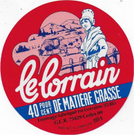 ETIQUETTE  DE  FROMAGE   NEUVE    LE LORRAIN   SORCY ST MARTIN    MEUSE      B121 - Kaas