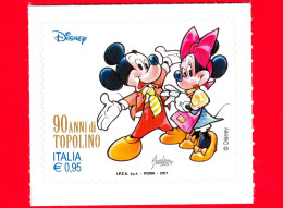 Nuovo - MNH - ITALIA - 2017 - 90 Anni Di Topolino - Fumetti - Disney - Topolino E Minni - Da BF - 0,95 - 2011-20: Neufs