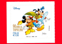 Nuovo - MNH - ITALIA - 2017 - 90 Anni Di Topolino - Fumetti - Disney - Topolino E Pippo Fantasy - Da BF - 0,95 - 2011-20:  Nuevos