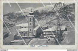 Bg108 Cartolina Oulx La Parrocchia Provincia Di Torino - Sonstige & Ohne Zuordnung