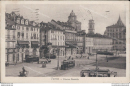 Ar413 Cartolina Torino Citta' Piazza Castello 1942 - Otros & Sin Clasificación