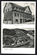 AK Oberfell A. D. Mosel, Gasthaus Zur Krone, Ortsansicht Aus Der Vogelschau  - Altri & Non Classificati