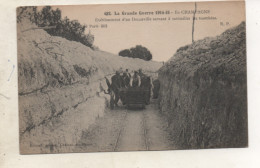 CPA - Guerre 14.18 -  établissement D'un Decauville Servant à Ravitailler Les Tranchèes -  1915 - - Zubehör