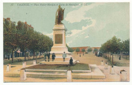 CPA 9 X 14 Drôme VALENCEPlace Nadier-Montjau Et Statue De Montalivet - Valence