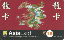 Netherlands: Prepaid IDT - Asia Card 05.04 - Cartes GSM, Prépayées Et Recharges
