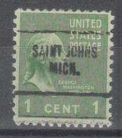 USA Precancel Vorausentwertungen Preo Locals Michigan, Saint Johns 704 - Precancels