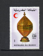MAROC N°  971   NEUF SANS CHARNIERE  COTE  1.10€    CROISSANT ROUGE - Maroc (1956-...)