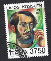 Italia 1994; Centenario Della Morte Di Lajos Kossuth, Ungherese: Ritratto, Usato. - 1991-00: Usati