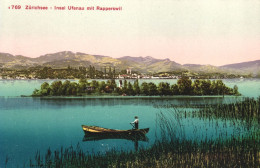 ZURICH, ZURICHSEE, LAKE, BOAT, ARCHITECTURE, SWITZERLAND, POSTCARD - Zürich