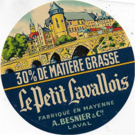 ETIQUETTE  DE  FROMAGE   LE PETIT LAVALLOIS BESNIER LAVAL       B125 - Cheese