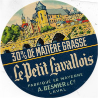 ETIQUETTE  DE  FROMAGE   LE PETIT LAVALLOIS BESNIER LAVAL       B125 - Fromage