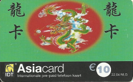 Netherlands: Prepaid IDT - Asia Card 04.04 - [3] Handy-, Prepaid- U. Aufladkarten