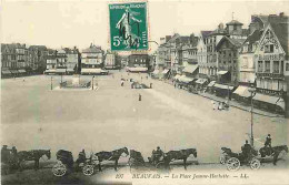 60 - Beauvais - La Place Jeanne Hachette - Animé - CPA - Voir Scans Recto-Verso - Beauvais