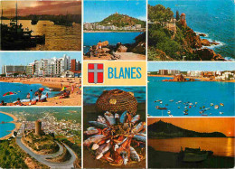 Espagne - Espana - Cataluna - Costa Brava - Blanes - Multivues - Poissons - Blasons - CPM - Voir Scans Recto-Verso - Gerona