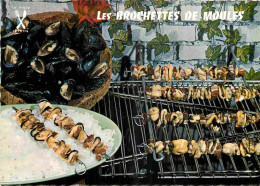 Recettes De Cuisine - Brochettes De Moules - Gastronomie - Carte Dentelée - CPM - Carte Neuve - Voir Scans Recto-Verso - Recipes (cooking)