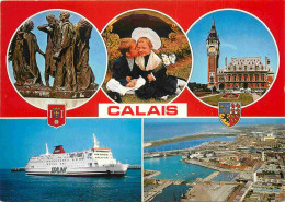 62 - Calais - Multivues - Ferry Sealink - Bateaux - CPM - Carte Neuve - Voir Scans Recto-Verso - Calais