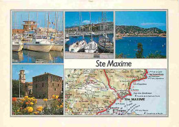 83 - Sainte Maxime - Multivues - Carte Géographique Michelin - CPM - Voir Scans Recto-Verso - Sainte-Maxime