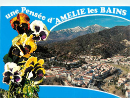 66 - Amélie Les Bains - Vue Générale Aérienne - Fleurs - Pensées - CPM - Voir Scans Recto-Verso - Sonstige & Ohne Zuordnung