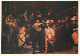 Art - Peinture - Rembrandt Harmensz Van Rijn - La Ronde De Nuit - Description De La Carte Au Dos - Carte Neuve - CPM - V - Pintura & Cuadros