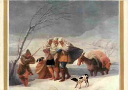 Art - Peinture - Goya - La Chute De Neige - CPM - Voir Scans Recto-Verso - Peintures & Tableaux