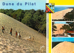 33 - Dune Du Pyla - Multivues - Blasons - Flamme Postale De Arcachon - Bassin D'Arcachon - CPM - Voir Scans Recto-Verso - Autres & Non Classés