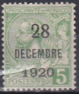 Monaco TUC 1920-24 YT 48 Neuf - Unused Stamps