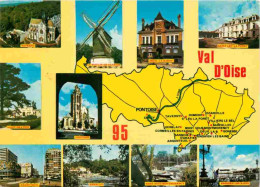 95 - Val D'Oise - Multivues - Carte Géographique - CPM - Voir Scans Recto-Verso - Otros & Sin Clasificación