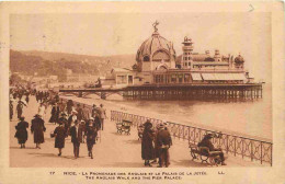 06 - Nice - La Promenade Des Anglais Et Le Palais De La Jetée - Animée - CPA - Oblitération Ronde De 1925 - Voir Scans R - Other & Unclassified