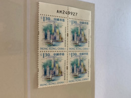 1999 MNH With Numbers Block Ferry Landscape HK Stamp - Nuevos