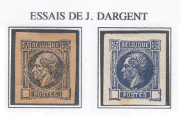 LÉOPOLD Ier  2 ESSAIS  DE J. DARGENT - Other & Unclassified