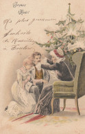 CPA - Illustrateur - Style Viennoise- Noël - Anges