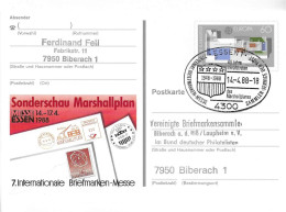 Postzegels > Europa > Duitsland > West-Duitsland >  Gebruikt  60pfg 7.Int. Briefmarken Messe (17356) - Cartoline - Usati