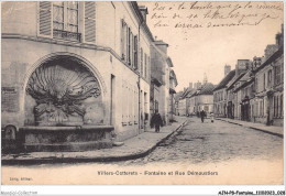 AJNP8-0868 - FONTAINE - Villers-cotterets - Fontaine Et Rue Démoustiers - Autres & Non Classés