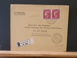 107/044B LETTRE RECOMM. LUX POUR LA BELG.  1953 - Material Postal