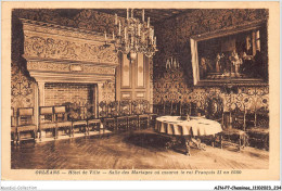 AJNP7-0822 - CHEMINEE - Orléans - Hôtel De Ville - Salle Des Mariages Où Mourut Le Roi François Ii En 1560 - Autres & Non Classés