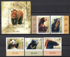 Romania 2008 Rumanía / Animals Mammals Bears MNH Fauna Mamíferos Osos Säugetiere / Cu21524  8-9 - Autres & Non Classés