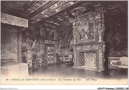 AJNP7-0783 - CHEMINEE - Château De Cheverny - La Chambre Du Roi - Andere & Zonder Classificatie