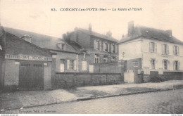 [60] CONCHY-les-POTS - La Mairie - L'Ecole - Cpa 1918 ( ͡♥ ͜ʖ ͡♥) ♥ - Other & Unclassified